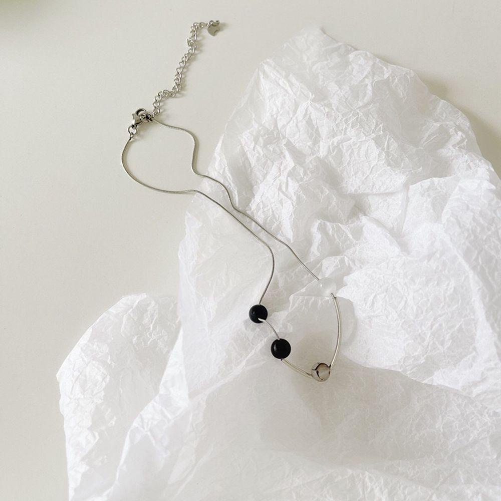 Vòng cổ choker SKJK thép titan đính đá mắt mèo phong cách Hàn Quốc cá tính thời trang cổ điển thanh lịch