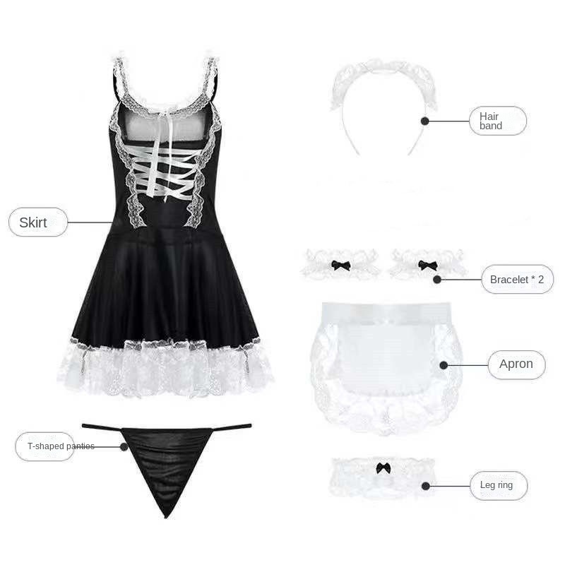 Bộ Đồ Lót Hóa Trang Người Hầu Quyến Rũ Cho Nữ 100kg Plus Size | BigBuy360 - bigbuy360.vn