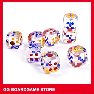 xúc xắc 6 mặt các màu 14mm