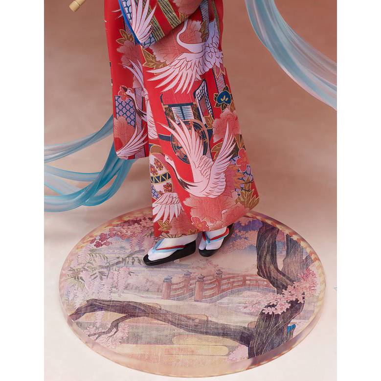 Đồ trang trí Nhân Vật Yukata Mặc Kimono Anime Hatsune Miku Cỡ 1/8