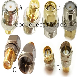 2 đầu nối sma f sma nam nữ đến f nam nữ rf adapter kết nối