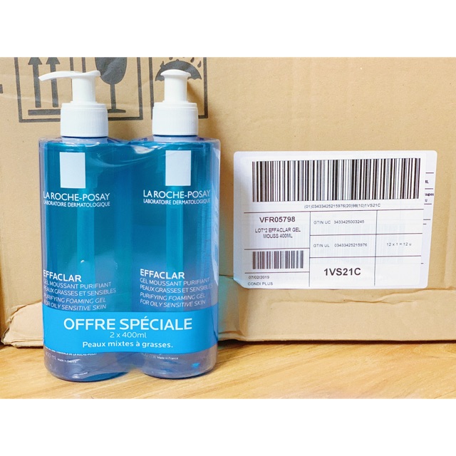 [Mã 1911FMCGSALE giảm 8% đơn 500K] Sữa rửa mặt La Roche-Posay Effaclar Purifying Foaming Gel cho da dầu, mụn 400ML | BigBuy360 - bigbuy360.vn