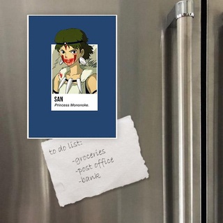 Nam châm hít dán tủ lạnh để trang trí in hình Princess Mononoke Pantone