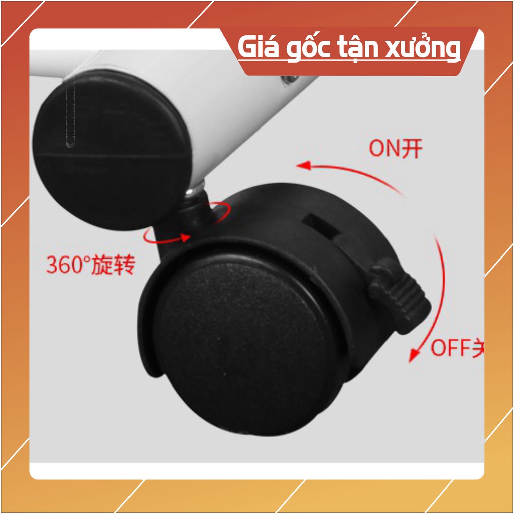 [ sale mùa hè] Giàn giá kệ treo quần áo đa năng giá đôi 3 in 1 có bánh xe 80cm .