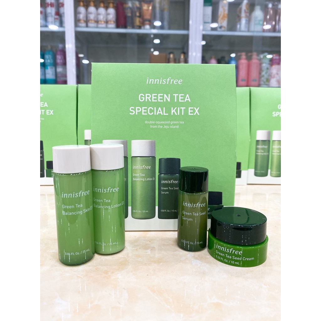 Bộ Dưỡng Da INNISFREE GREEN TEA SPECIAL KIT EX Hàn Quốc Mini Size