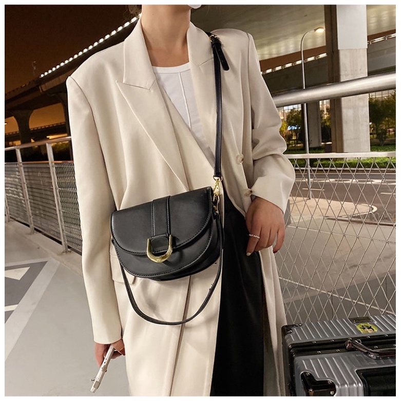 Túi đeo chéo nữ thời trang da trơn vintage cặp ulzzang balo ví mini giá rẻ cho học sinh đi học chơi