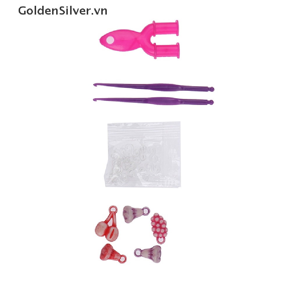 Set 600 Dây Cao Su Co Giãn Màu Bạc Làm Vòng Đeo Tay diy