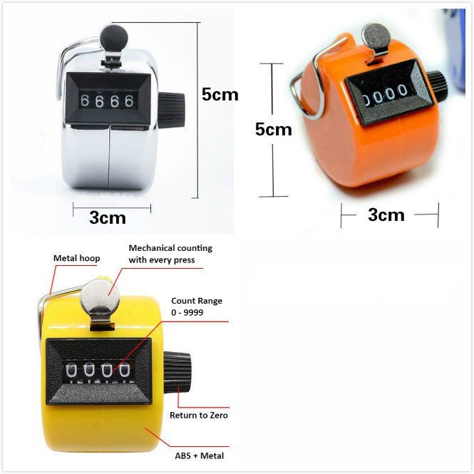 Máy đếm số 4 chữ số thủ công tiện dụng độc đáo