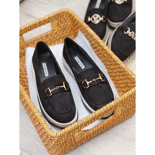 Giày slip on đế xuồng quai xích ngang loại 1 fullbox