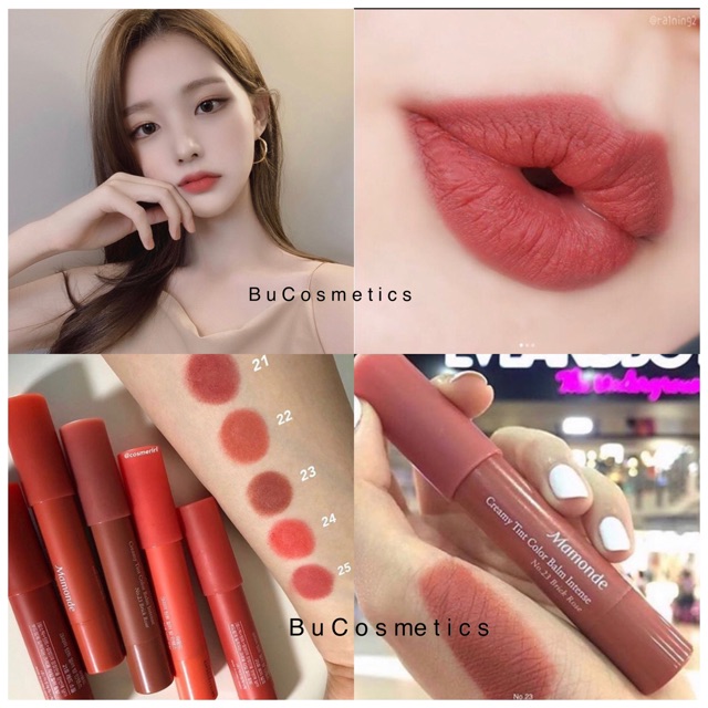 Son Bút Chì Mamonde Creamy Tint Color Balm Intense Màu 23 Brick Rose