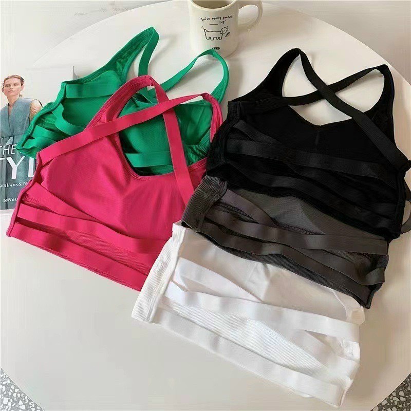Áo Bra Nữ ❤️FREESHIP❤️Áo Ba Lỗ có dây đan chéo lưng điệu đà nâng Ngực kiểu trẻ trung gợi cảm mã BRA08