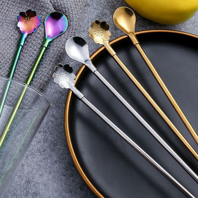 Muỗng Inox Kiêm Ống Hút Và Muỗng Khuấy 2 Trong 1