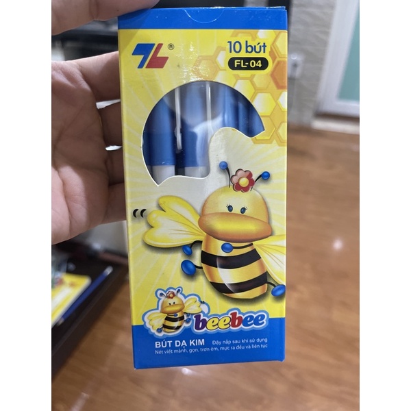 Bút dạ kim Bebe mực tím, mực xanh