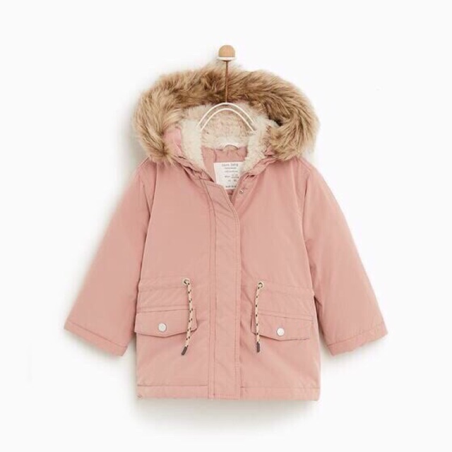 Áo parka hồng baby girl