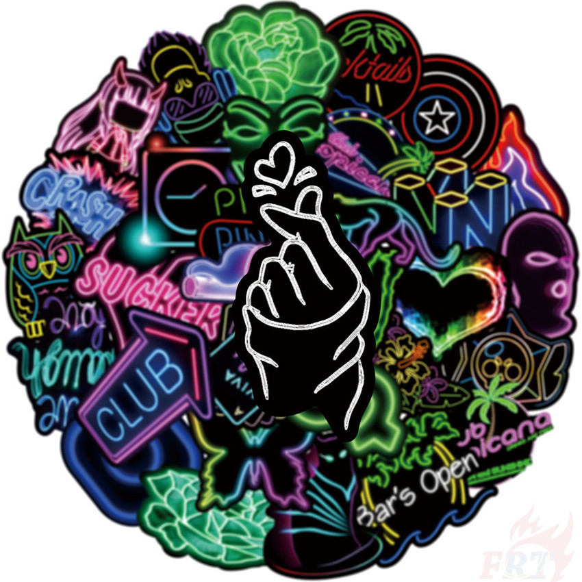 ❉ Neon Color ：VSCO Style - Series 04 JMD Cool Harajuku Graffiti Stickers ❉ 50Pcs/Set Waterproof DIY Fashion Decals Doodle Stickers