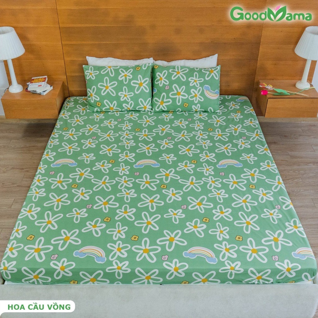Ga Giường Chống Thấm Cotton Cao Cấp Goodmama Chính Hãng Bảo Hành 6 Tháng