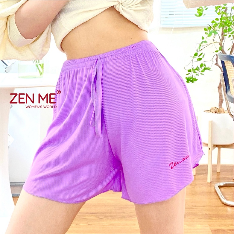 Quần đùi nữ mặc nhà Zen Me chất thun mát lạnh QD02 | BigBuy360 - bigbuy360.vn