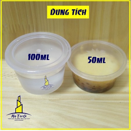 combo 50 cốc nhựa làm caramen