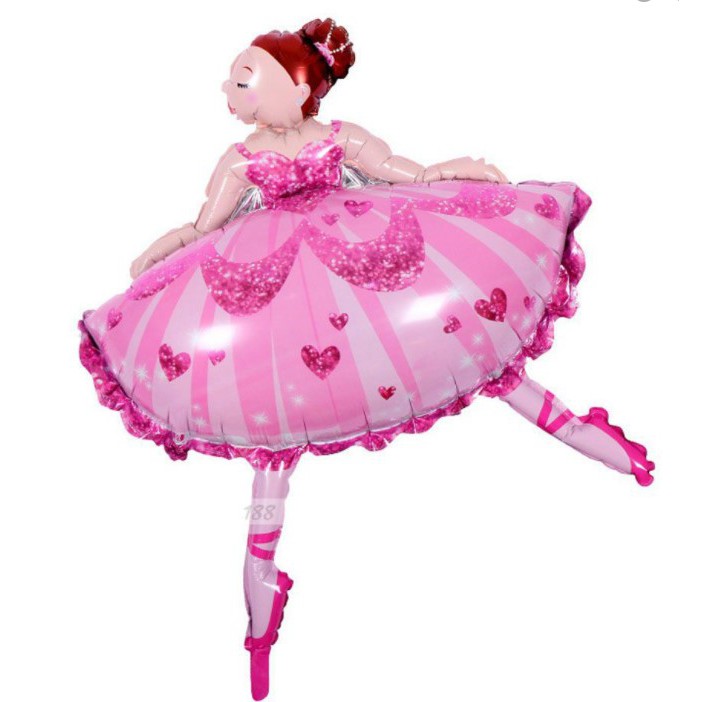 [Size Đại] Bóng nhôm công chúa múa bale,bóng cô tiên cỡ đại trang trí sinh nhật cho bé gái