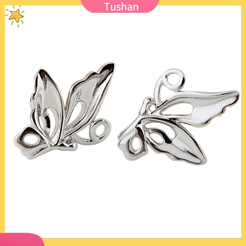 Hoa tai mạ bạc hình bướm xinh xắn dành cho nữ