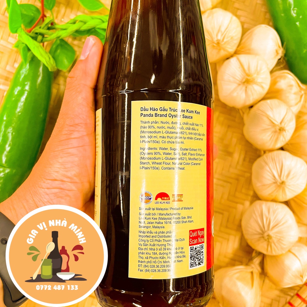 DẦU HÀO GẤU TRÚC LEE KUM KEE HONGKONG- 510G-907G