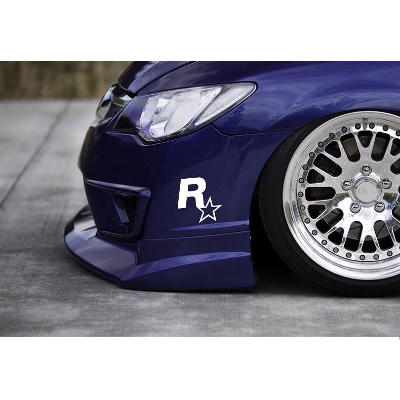 Phản quang Năm sao Công dân Nhãn dán Xe hơi Jdm Sửa đổi Trò chơi GTA 5 Decal Đề can trang trí xe máy