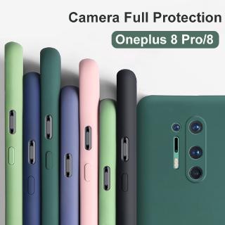 Ốp điện thoại dẻo silicon chống sốc màu trơn bảo vệ camera cho Oneplus 8 Pro