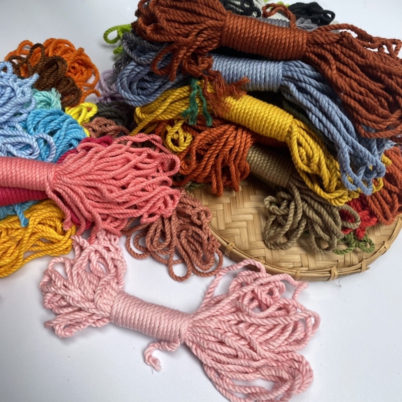Bó 10met dây thừng cotton macrame trang trí thủ công,dây gói quà,dây cột hàng
