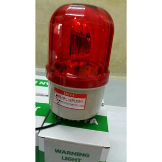 Đèn cảnh báo 220v lte-1101 quay không còi màu đỏ, đèn công trường 220vol màu đỏ quay không còi lte-1101