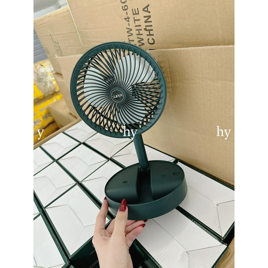 Quạt Tích Điện Gấp Gọn SUPER hót hót