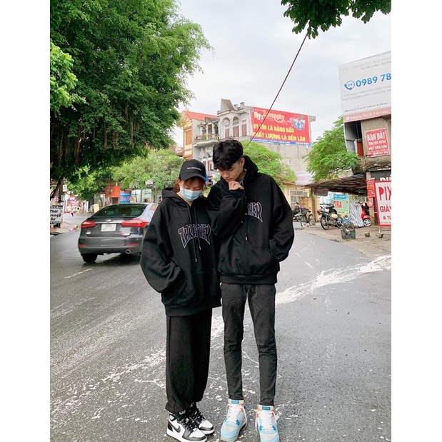 Hoodies nỉ mũ THRATHER - nỉ bông ulzzang nhiều màu(kèm ảnh thật) | BigBuy360 - bigbuy360.vn