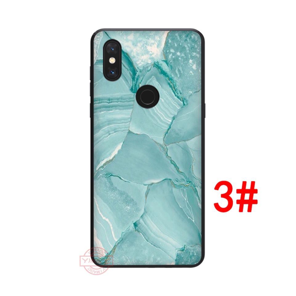  Ốp điện thoại  dẻo in họa tiết vân đá cẩm thạch dành cho Xiaomi Mi 8 SE 9 SE 8 Lite A1 A2 Lite 5X 6X F1 Max 3