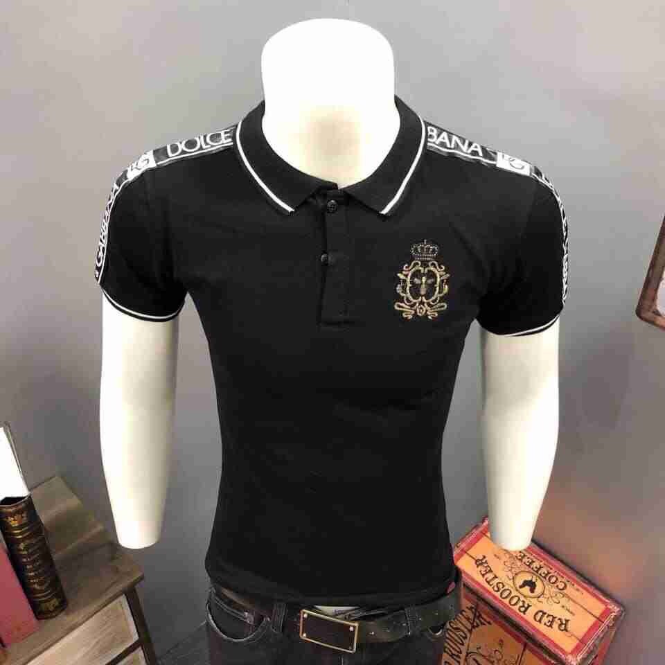 ÁO THUN NAM CỔ BẺ NGẮN TAY CAO CẤP MẪU MỚI THÊU LÔ GÔ | BigBuy360 - bigbuy360.vn