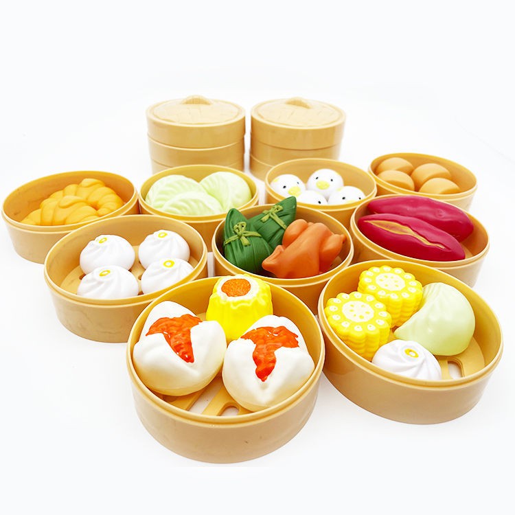 Đồ chơi mô phỏng nhà bếp Children’s Play House Cô gái Bé trai Nấu ăn cho Early Set Hấp Xiaolongbao