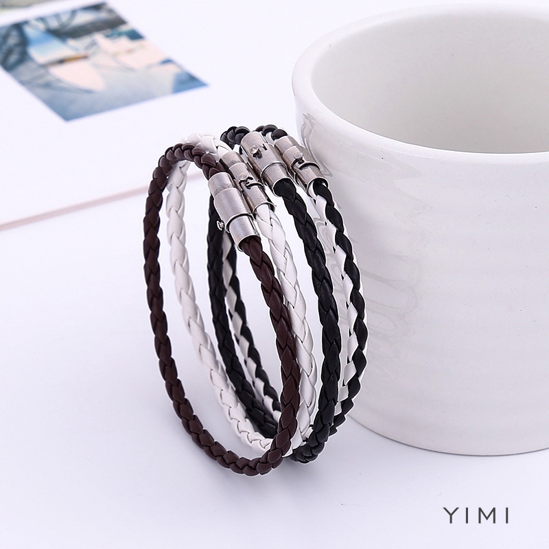 💞Yimi💞Vòng Tay Da Nhiều Sợi Phong Cách Hàn Quốc Cho Nam Và Nữ | BigBuy360 - bigbuy360.vn