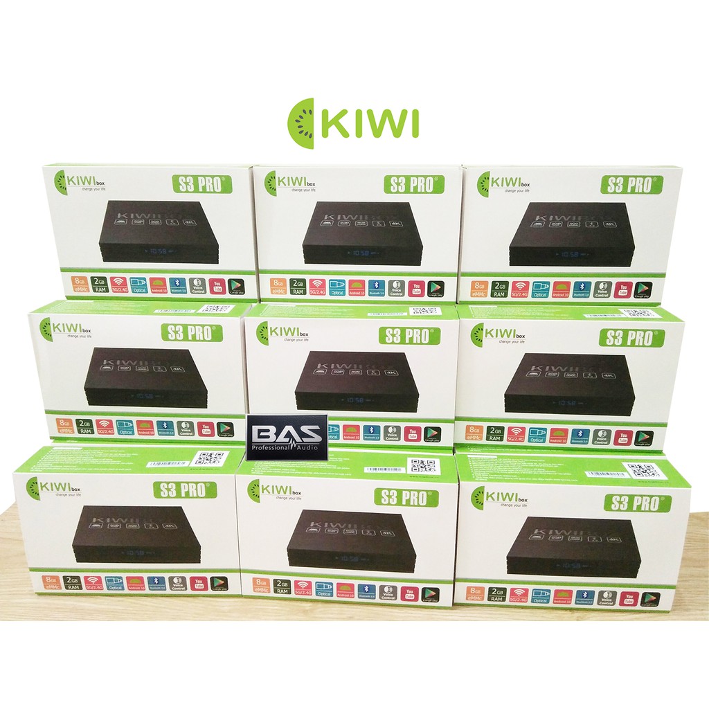 Kiwibox S3 Pro phiên bản 2021, TV box Ram 2G, hỗ trợ cổng quang, bluetooth, hàng chính hãng, bảo hành 12 tháng