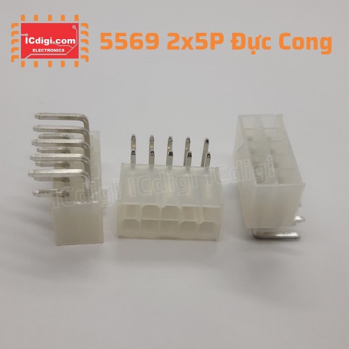 Bộ 10 con Header 5569 2x5P đực cong
