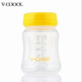 Bình trữ sữa FREE BPA Vcoool dung tích 180ml (cổ rộng)