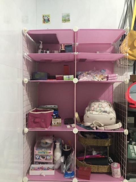 TẶNG 1 MÓC CÀI 20K- KỆ LƯỚI 8 NGĂN ĐỰNG ĐỒ ĐA NẶNG TIỆN ÍCH