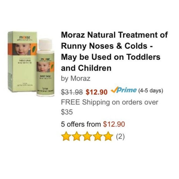 Dầu bôi thông mũi Moraz Nose Ease: Chống Cảm, Chống Nghẹt Mũi, Sổ Mũi an toàn cho bé và mẹ mang thai