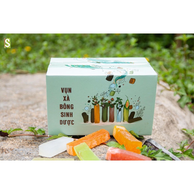 1 KG ĐỦ 10 HƯƠNG VỤN XÀ BÔNG SINH DƯỢC CHÍNH HÃNG THIÊN NHIÊN ORGANIC HANDMADE AN TOÀN LÀNH TÍNH-TẶNG 2 TÚI LƯỚI MATXA