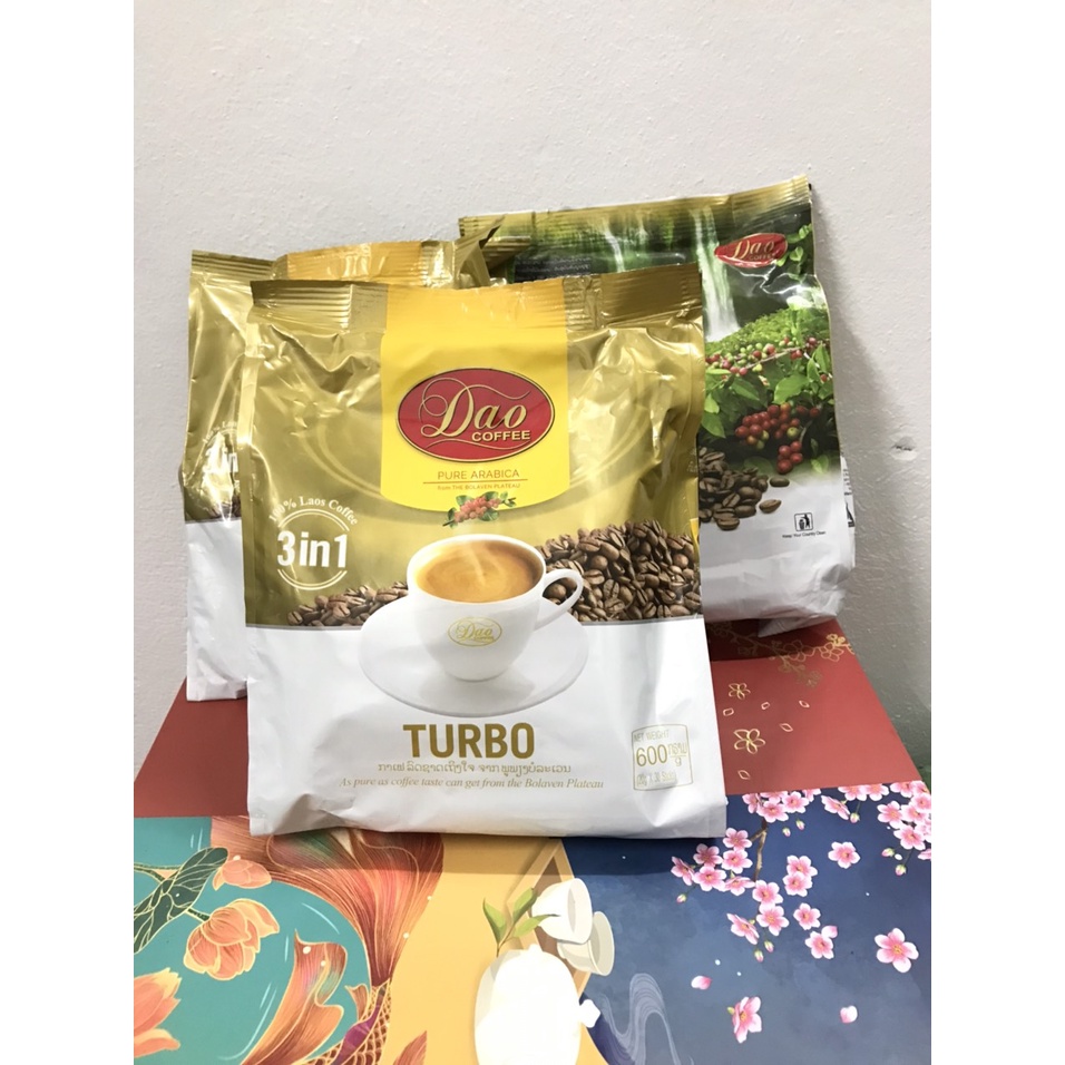 [Cafe Lào] Cafe Dao Cofee Thượng Hạng Nguyên Chất 100% Vị Đắng Đậm Thơm Ngọt, Cafe Sữa Hòa Tan 3 in 1