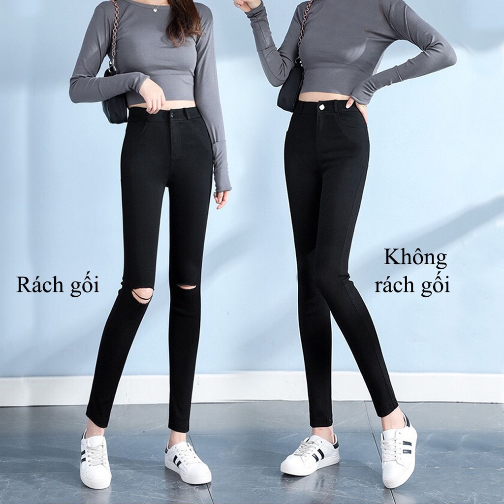 Quần Jeans nữ ôm trơn co giãn