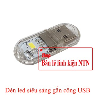 Đèn led gắn cổng USB siêu sáng 1 bóng