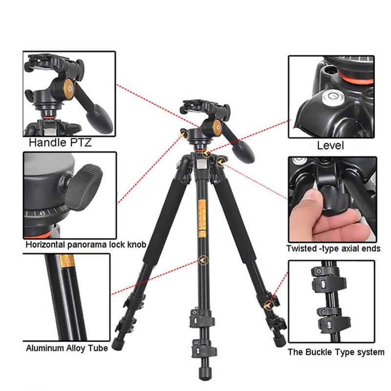 Tripod máy ảnh Beike Q303 quay phim chụp ảnh chuyên nghiệp