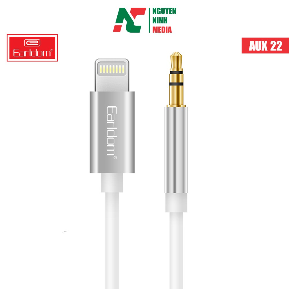 [Mã 2404EL10K giảm 10K đơn 20K] Dây Cáp Chuyển Đổi Lightning Sang 3.5mm Earldom AUX22 (AUX-22)