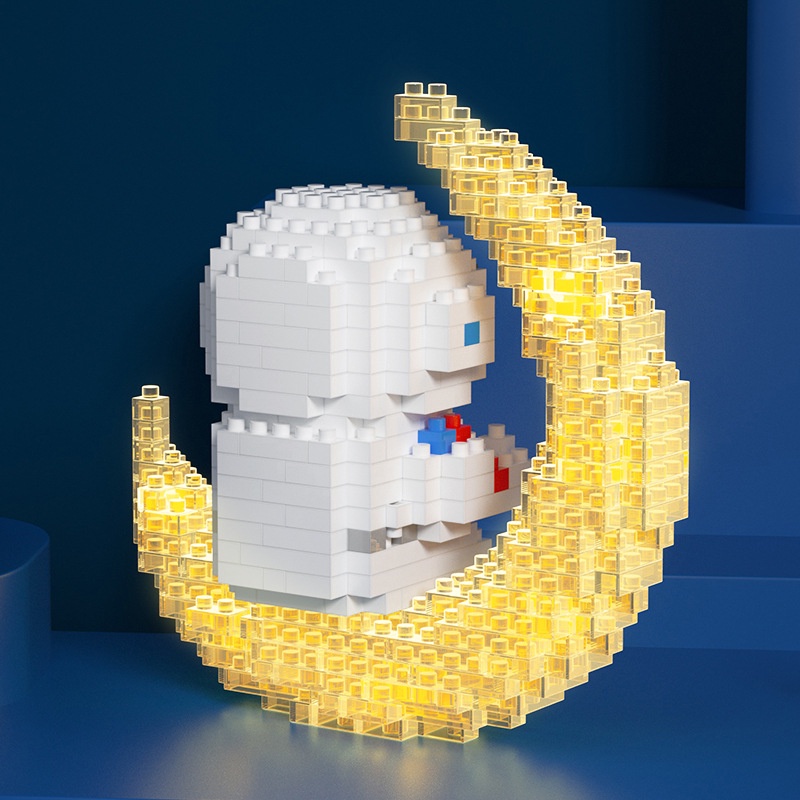 Trọn bộ lego PHI HÀNH GIA PHG, mô hình xả stress trang trí bàn làm việc dễ thương