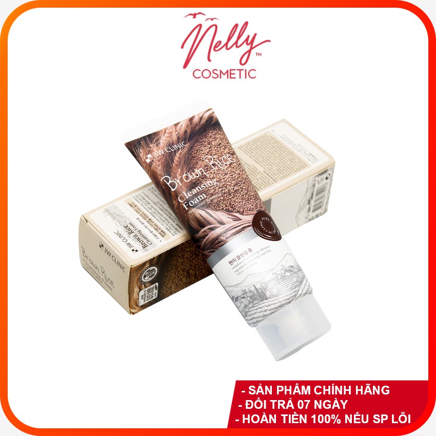 (❤️GIÁ DÙNG THỬ SHOPEE❤️) SỮA RỬA MẶT GẠO NÂU BROWN RICE FOAM CLEANSING 3W CILINIC