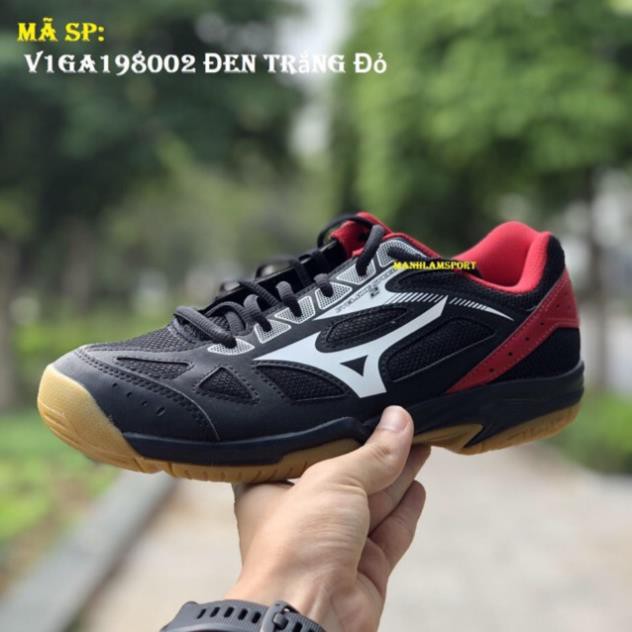 [Chính hãng] Giày cầu lông Mizuno Cyclone Speed 2 V1GA198002 Đen Trắng Đỏ 👟 [ HOT HIT ] RẺ VÔ ĐỊCH " ₁ . ) ༈ . ྇ .