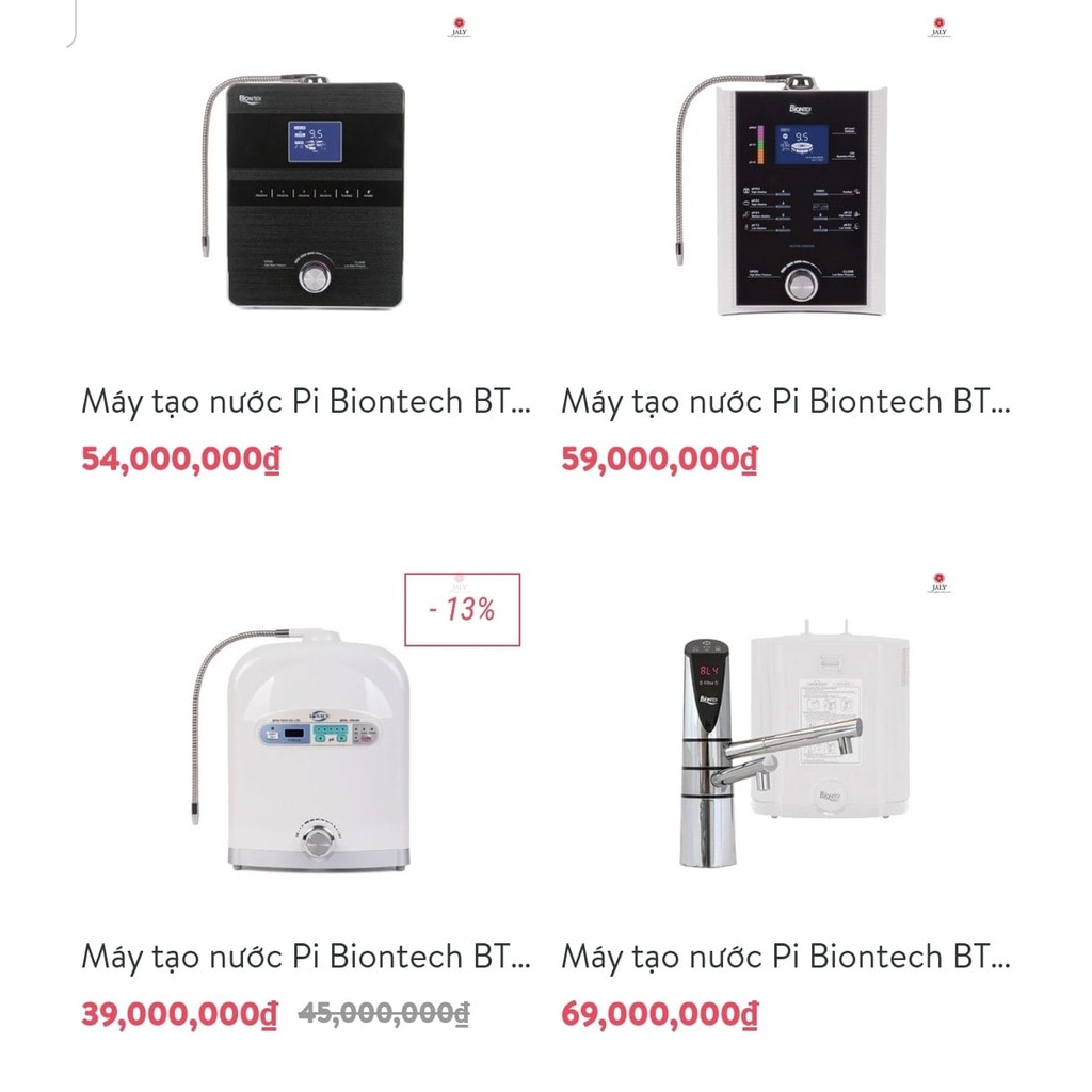 MÁY LỌC VÀ TẠO NƯỚC ION KIỀM NƯỚC PI NƯỚC KANGEN BIONTECH BTM-207D